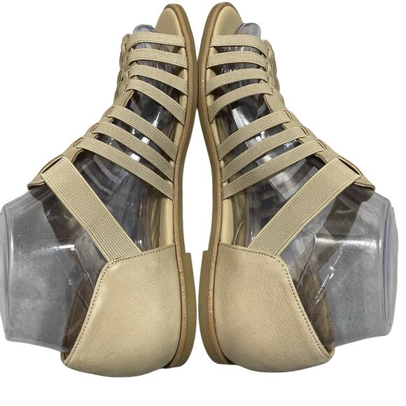 Eileen Fisher Rato W 7 Natural Fisherman Sandal Stretch Comfort Minimalist Mod - Picture 7 of 11